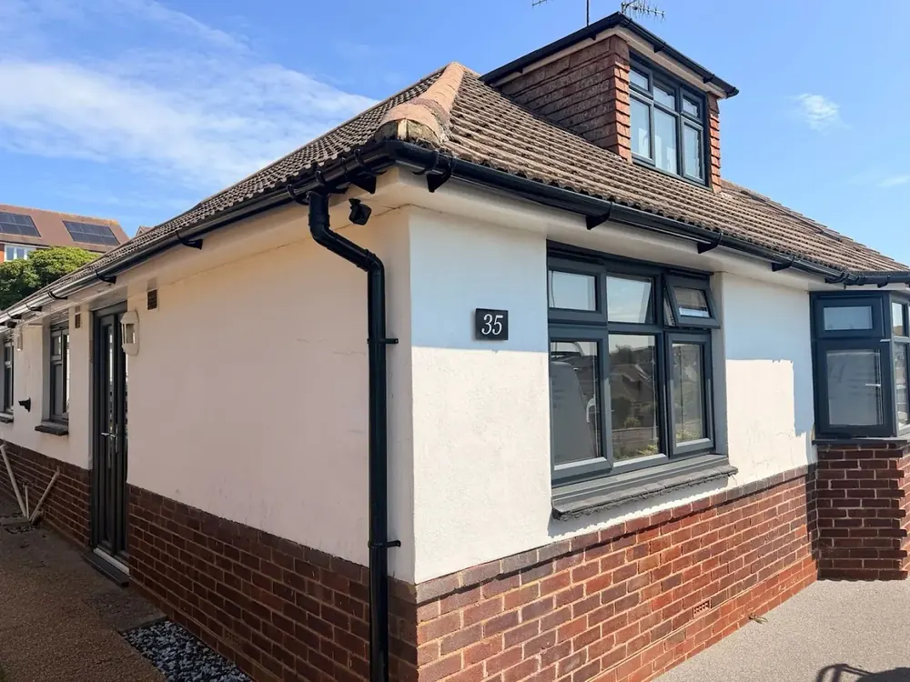 Bungalow with new fascias, soffits and gutters